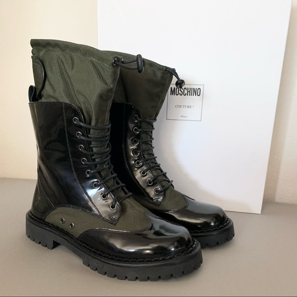 Moschino combat boots main image 5
